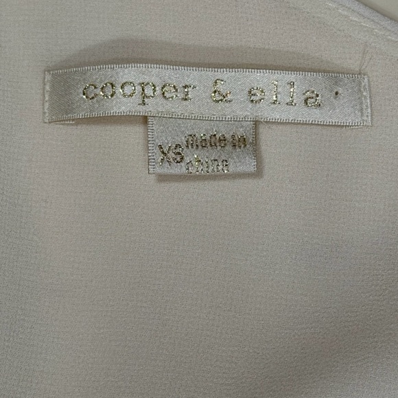 Cooper & Ella Eggshell White Off-The-Shoulder Blouse w/ Flutter Sleeves - Picture 7 of 8